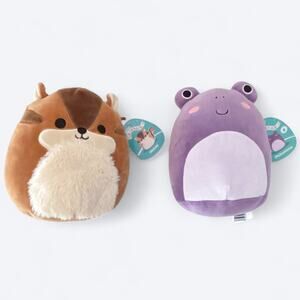 Set of Two Squishmallows Philomena the Frog & Melzie the Chipmunk‎ 8-inch Tags